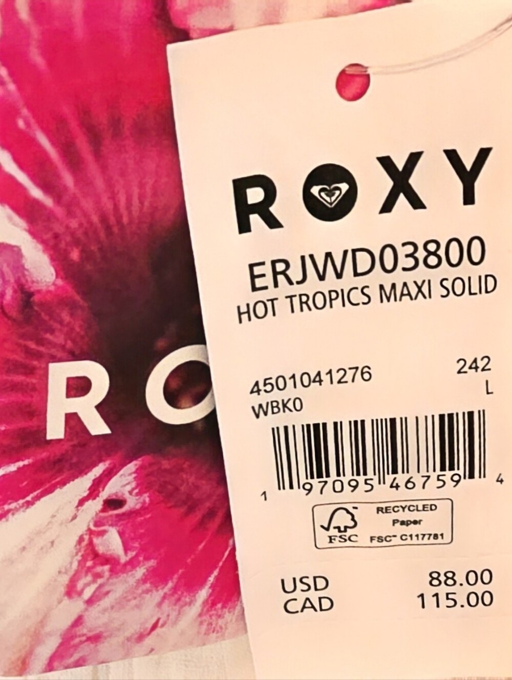 NWT ROXY Maxi Dress - Picture 6 of 7